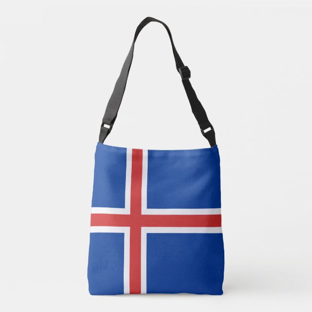 Iceland Flag Crossbody Bag (Back)