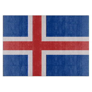 Iceland flag cutting board