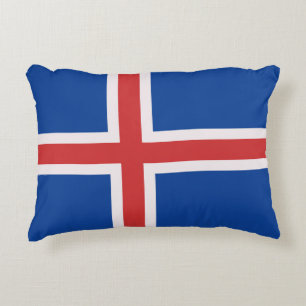 Iceland flag decorative cushion