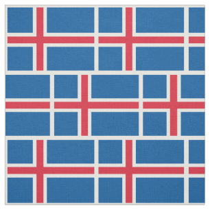 Iceland Flag Fabric