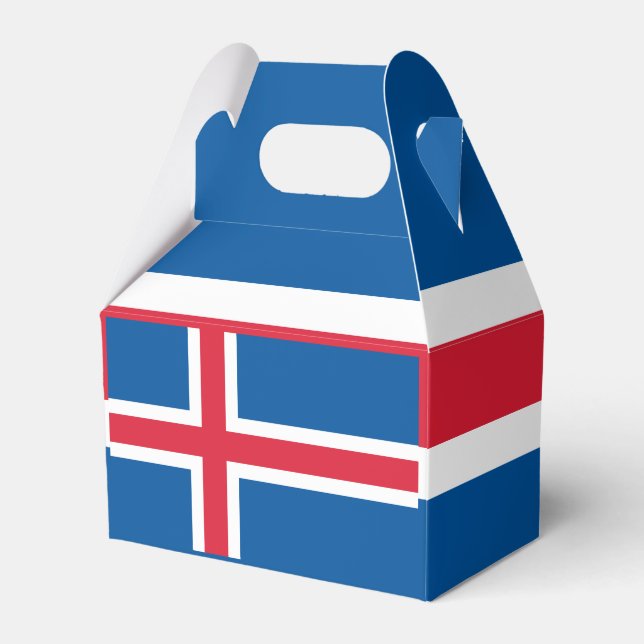 Iceland flag  favour box (Front Side)