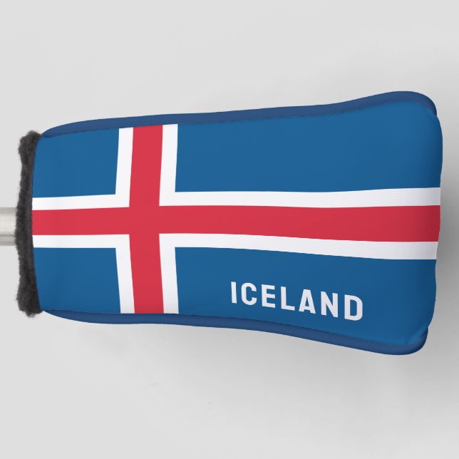 Iceland Flag Golf Head Cover (Front)