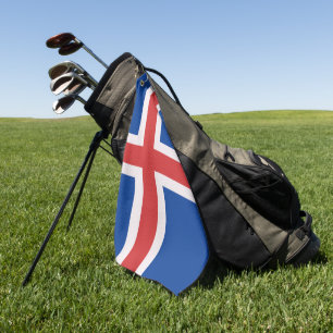Iceland flag golf towel