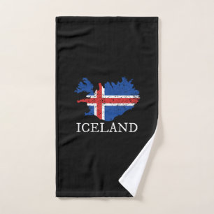 Iceland Flag  Hand Towel