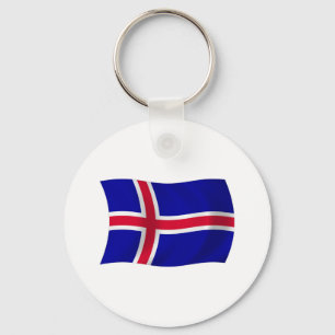 Iceland Flag Keychain