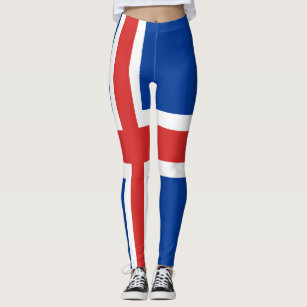 Iceland flag lagging all over design leggings
