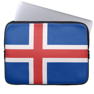 Iceland flag laptop sleeve