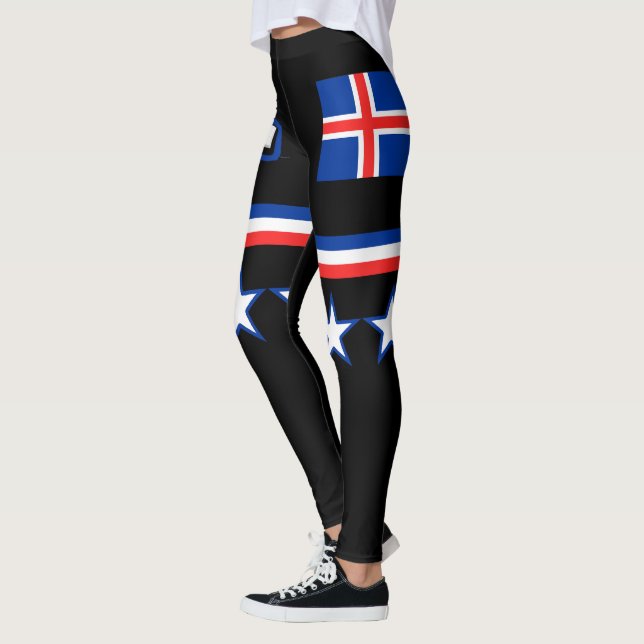 Iceland Flag Leggings (Left)