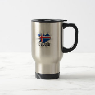 Iceland Flag Map 2.0 Travel Mug