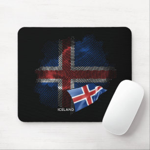 Iceland flag mouse mat