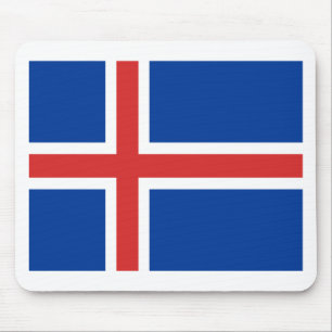 Iceland flag mouse mat