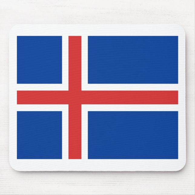 Iceland flag mouse mat (Front)