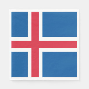 Iceland Flag Napkin