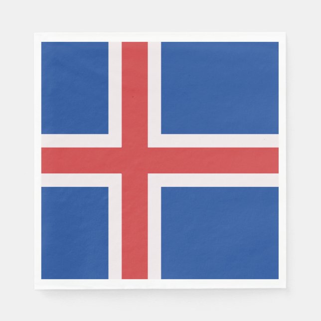 Iceland flag napkin (Front)