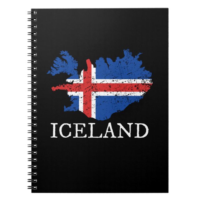 Iceland Flag Notebook (Front)