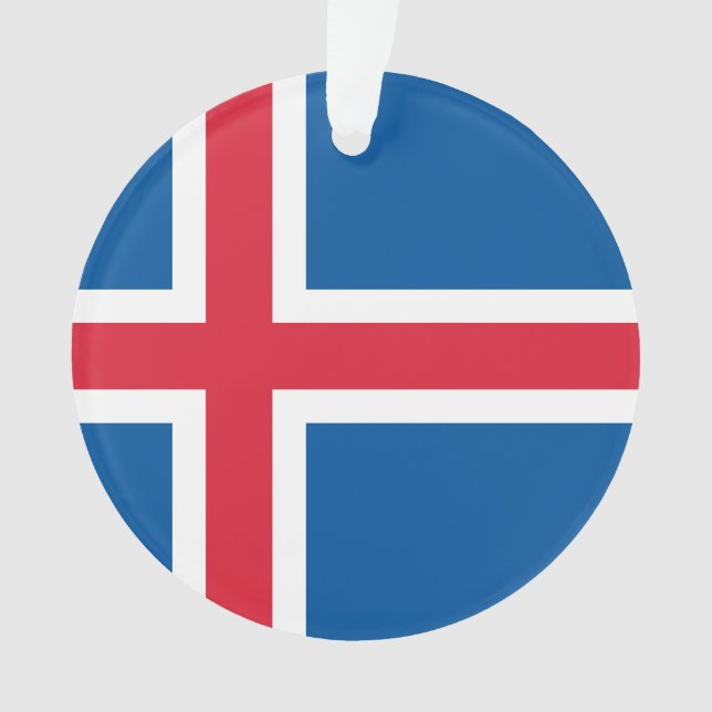 Iceland flag - ornament (Front)