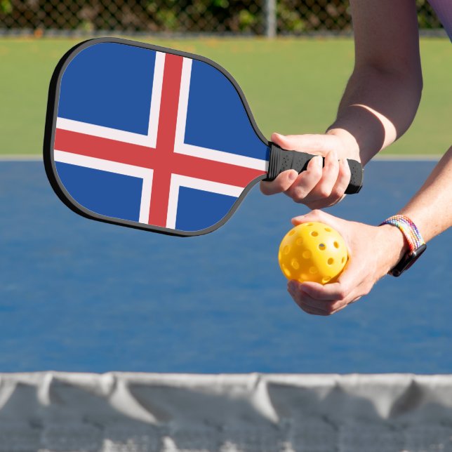 Iceland flag pickleball paddle (Insitu)