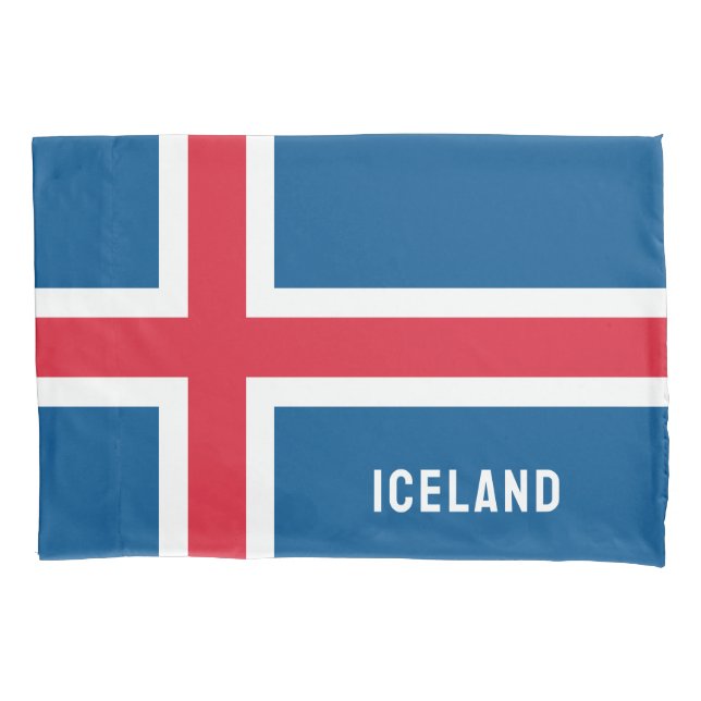 Iceland Flag Pillowcase (Front)
