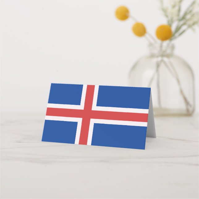 Iceland flag place card (Front)