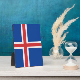 Iceland flag plaque