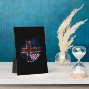 Iceland flag plaque