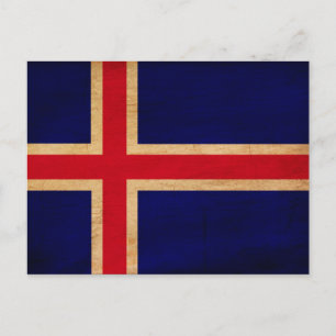 Iceland Flag Postcard