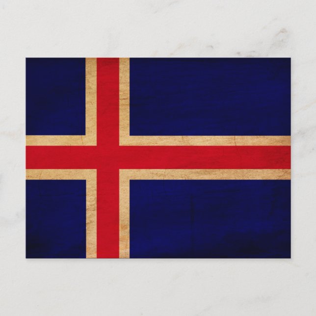 Iceland Flag Postcard (Front)