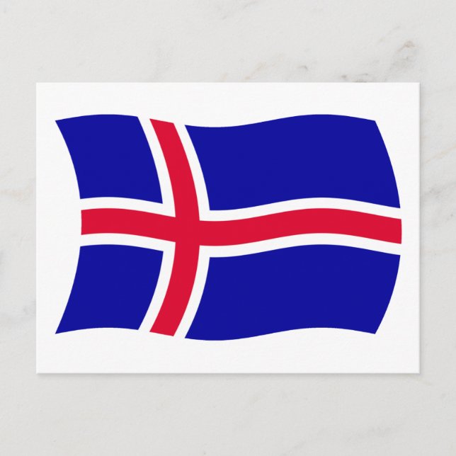 Iceland Flag Postcard (Front)