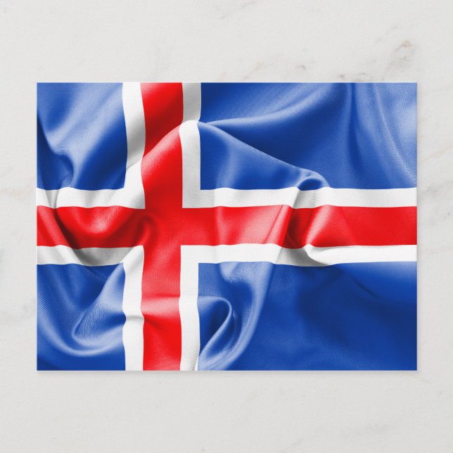 Iceland Flag Postcard (Front)