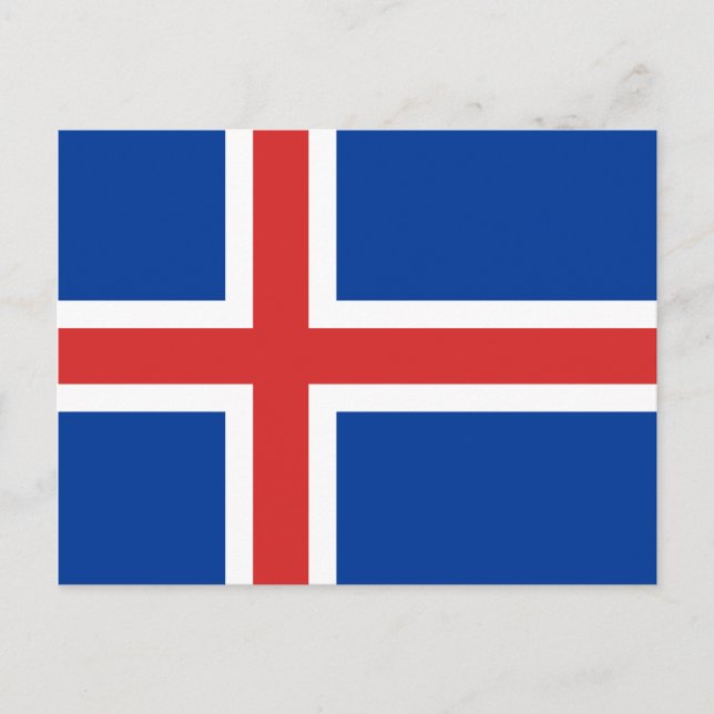 Iceland Flag Postcard (Front)