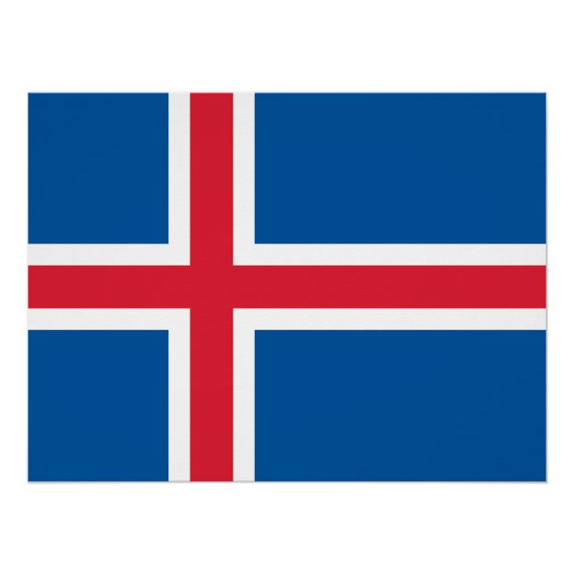 Iceland Flag Poster (Front)