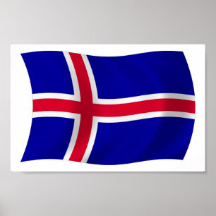 Iceland Flag Poster Print