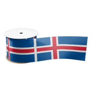 Iceland Flag Satin Ribbon