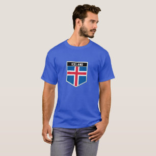 Iceland Flag Shield T-Shirt