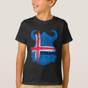 Iceland Flag Soccer Shirt Icelandic Football Fan T