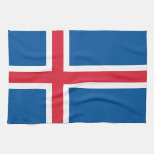 Iceland Flag Tea Towel