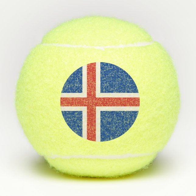 Iceland flag tennis balls (Front)