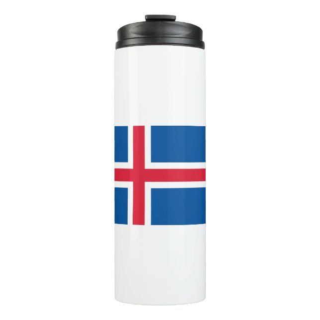 Iceland Flag Thermal Tumbler (Front)