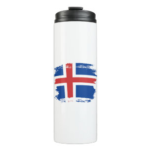 Iceland flag thermal tumbler