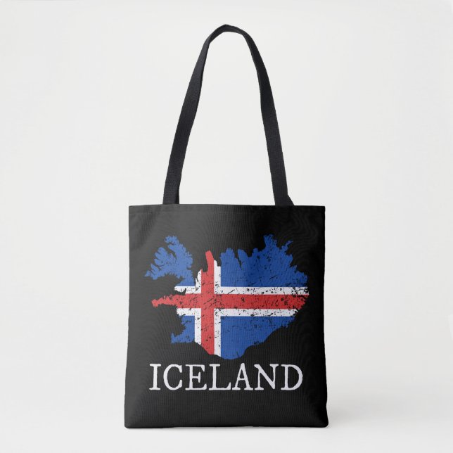 Iceland Flag Tote Bag (Front)
