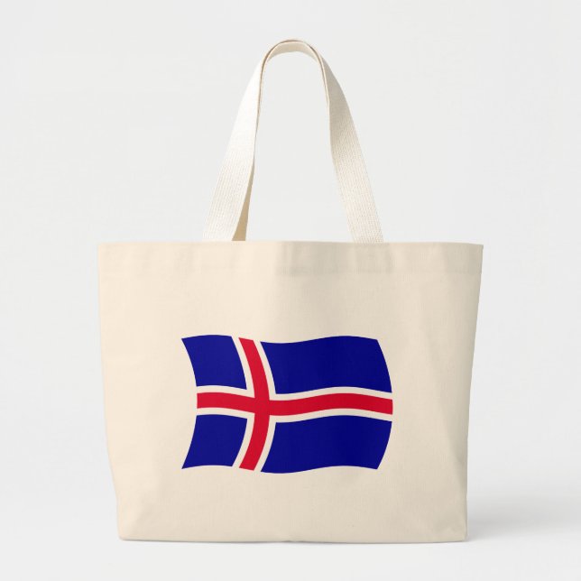 Iceland Flag Tote Bag (Front)