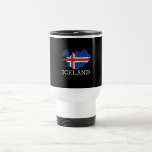 Iceland Flag Travel Mug