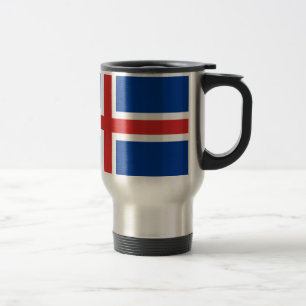 Iceland flag travel mug