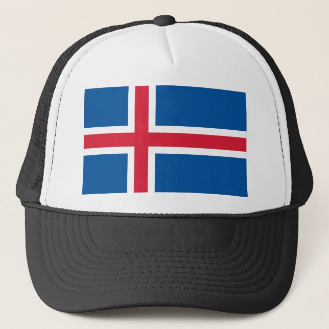 Iceland Flag Trucker Hat (Front)