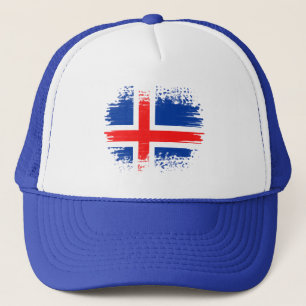 Iceland flag trucker hat