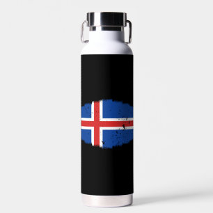 Iceland Flag Water Bottle