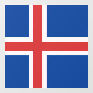 Iceland flag window cling