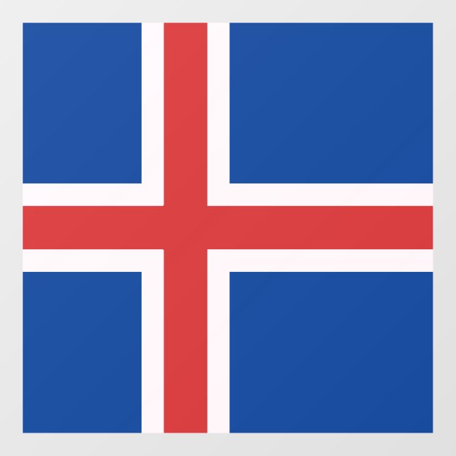 Iceland flag window cling (Sheet)