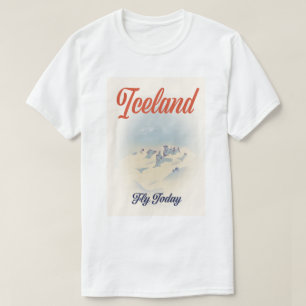 Iceland "Fly Today" vintage travel poster T-Shirt