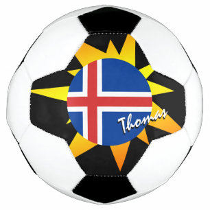 Iceland Football & Icelandic Flag / BANG